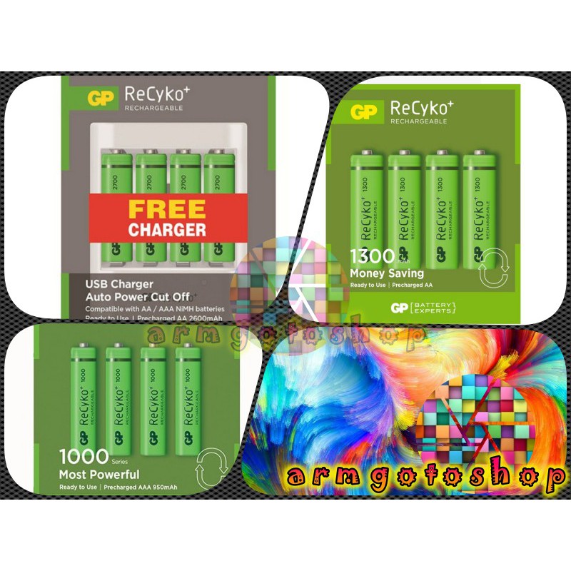 270AAHCB-C4 RECYKO 2600MAH AA BATTERIES 4P 2700 SERIES GP 270AAHCB-C4 main image 0