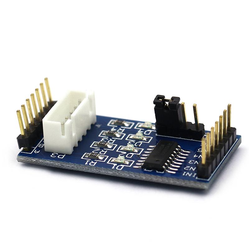 uln 2003 stepper แผ่นบอร์ดโมดูลไดรเวอร์มอเตอร์สําหรับ 5 v 4 - phase 5 line 28 byj - 48 arduino