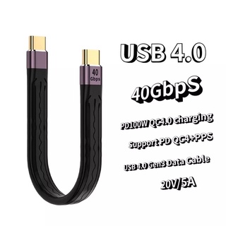 USB Type C USB C 3.1 Gen2 10Gbps สำหรับ แมค-Book Pro USB C PD 60W 3A QC3.0 Fast Charge วิดีโอ SSD สั้นสายไฟ USB