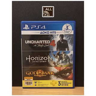 PS4 Games : Uncharted 4 + Horizon (มี 2แผ่น) โซน3 มือ2 ** ตำหนิเขี้ยวล็อคหัก **