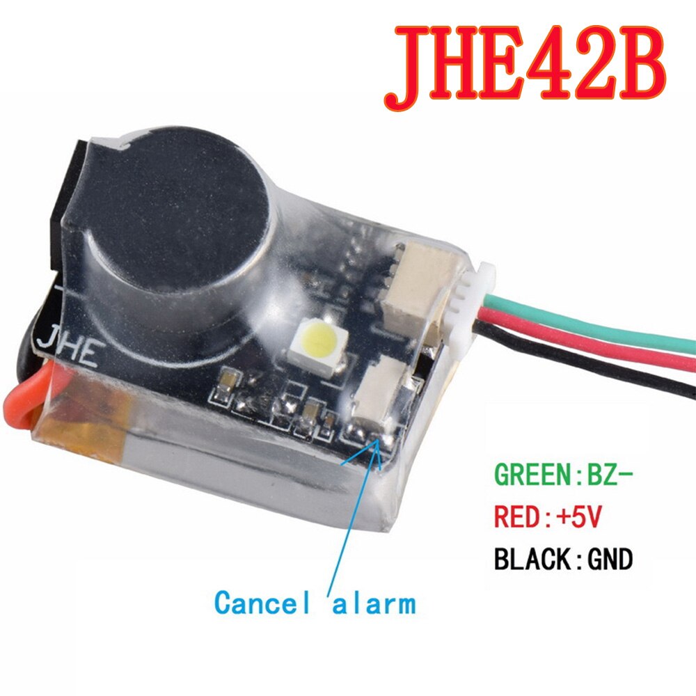jhemcu-finder-jhe42b-5v-super-loud-buzzer-tracker-110db-พร้อมสัญญาณเตือน-led-buzzer-สําหรับ-fpv-multirotor-racing-drone-flight-controller