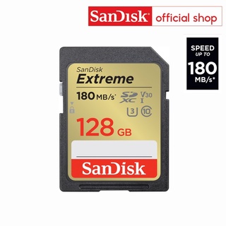 ภาพย่อรูปภาพสินค้าแรกของSanDisk Extreme SDXC Card 128GB ความเร็ว อ่าน 180MB/s เขียน 90MB/s (SDSDXVA-128G-GNCIN)