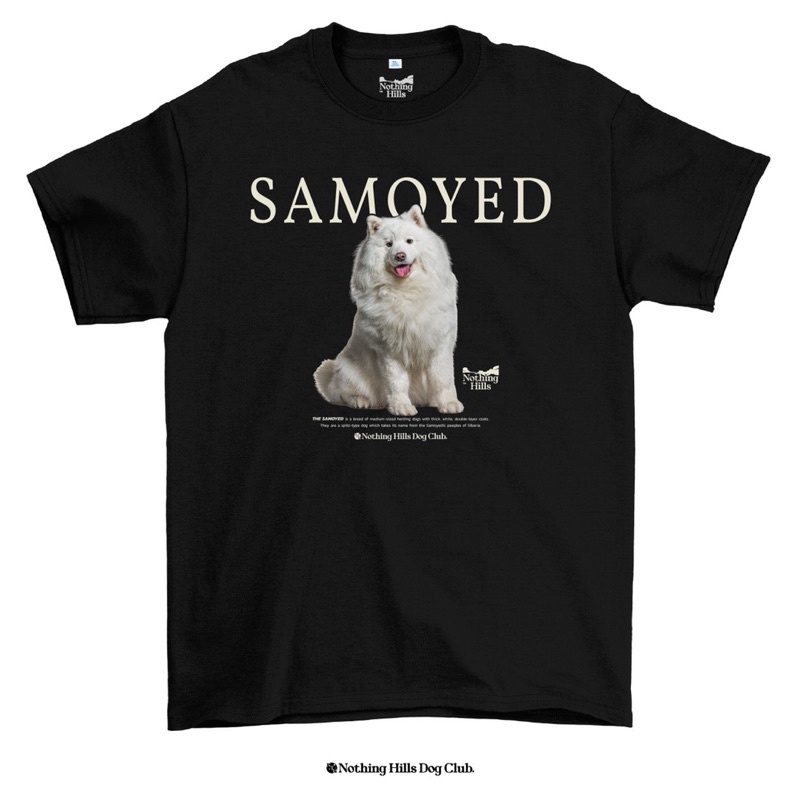 เสื้อยืดลาย-samoyed-ซามอยด์-classic-cotton-unisex-by-nothing-hills-ใหม่