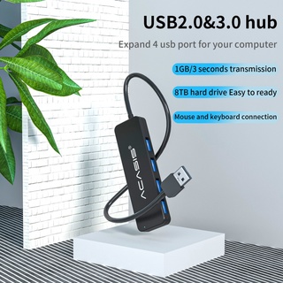 ภาพขนาดย่อของภาพหน้าปกสินค้าAcasis ฮับ USB 4 พอร์ต USB 3.0 USB 2.0 สวิตช์แยก พร้อมพอร์ตชาร์จ Micro USB ถ่ายโอนความเร็วได้ถึง 5Gbps จากร้าน acasisofficialshop.th บน Shopee