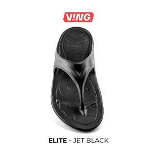 สินค้า V-ING รุ่น 100K Elite 1.5 รองเท้าแตะวิ่งมาราธอน - สีดำ Jet Black