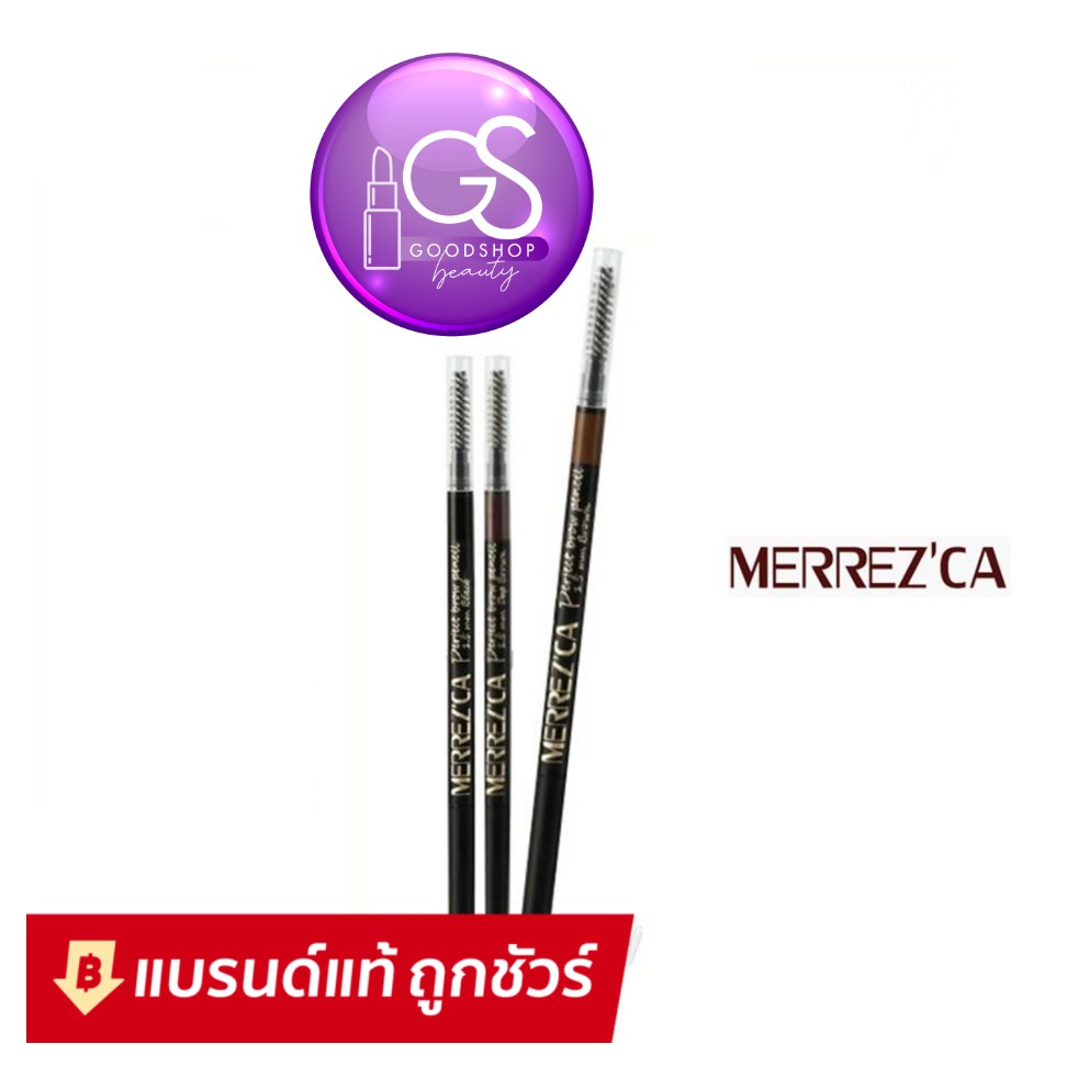 ภาพหน้าปกสินค้าMerrezca Perfect brow Pencil ดินสอเขียนคิ้ว เมอเรสก้า แท้ 100% Merrez'ca เส้นเล็ก กันน้ำ กันเหงื่อ