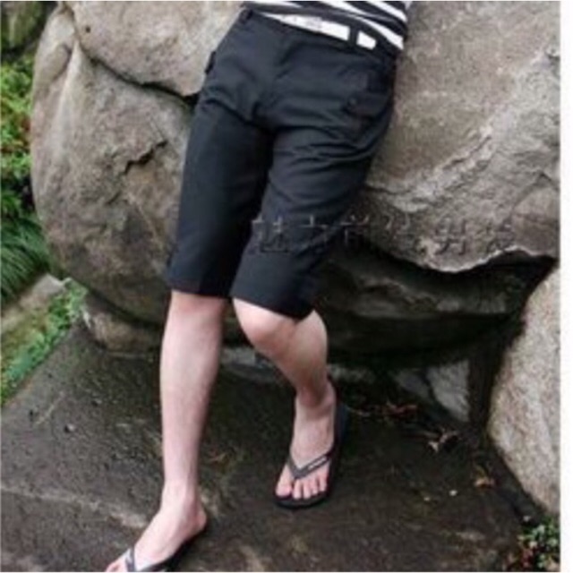 กางเกงขาสั้น-แฟชั่นเกาหลี-สีดำ-เอว29-30นิ้ว-สินค้าพร้อมส่ง