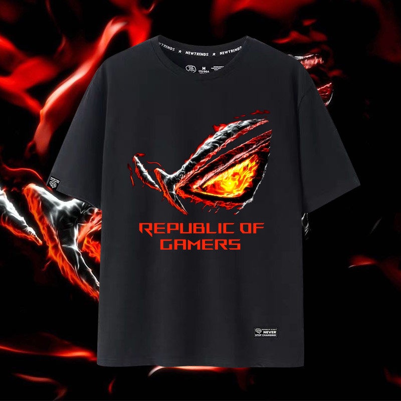 [COD]ASUS Gamer Kingdom ROG Prodigal Eyes โลโก้เสื้อผ้าผู้ชายและผู้หญิง ...