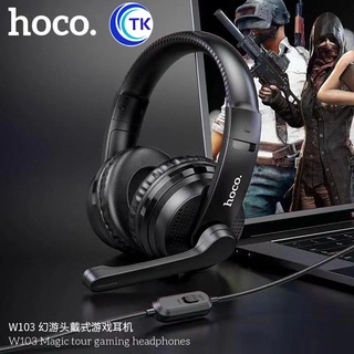 ภาพหน้าปกสินค้าใหม่ Hoco W103 หูฟังเกมมิ่งสุดเท่ห์ แบบครอบหู เสียงดี ชัดเจน มีไมค์พร้อมในตัวพูดชัด ใส่สบายไม่หนัก ที่เกี่ยวข้อง