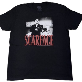 HH เสื้อยืดหนังภาพยนตร์เรื่อง SCARFACE ลิขสิทธิ์แท้ เสื้อยืดผ้าฝ้าย