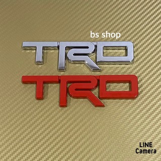 โลโก้ TRD ตืด Toyota ใส่ใด้ทุกรุ่น ขนาด* 3.5 x 12.8 cm  ราคาต่อชิ้น
