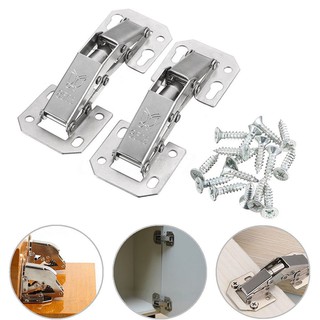 ภาพขนาดย่อของภาพหน้าปกสินค้า2Pcs Soft Close Kitchen Cupboard Cabinet Wardrobe 90degree Door Hinges & Screws จากร้าน jyujujrfkuj.th บน Shopee