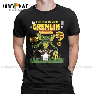 เสื้อยืดคอกลม พิมพ์ลาย Gremlins Gizmo Monster 80S สําหรับผู้ชาย
