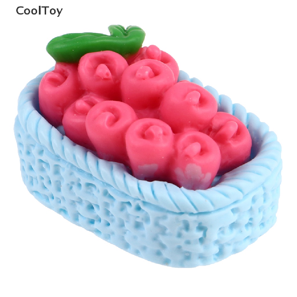 cooltoy-ตะกร้าผลไม้เรซิ่น-รูปกล้วย-สีส้ม-ขนาดเล็ก-1-12-สําหรับตกแต่งบ้านตุ๊กตา-5-ชิ้น