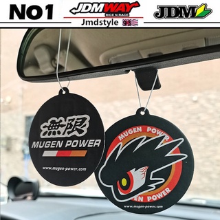 ภาพขนาดย่อของสินค้าJdm Mugen Power น้ําหอมปรับอากาศรถยนต์ แบบแขวน จี้กระจกมองหลังอัตโนมัติ