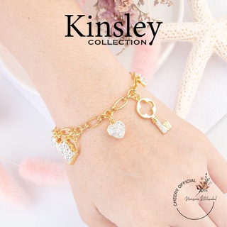 พร้อมส่ง!! สร้อยข้อมืออิตาลี18K สร้อยข้อมือสีทอง18K สร้อยข้อมือเกาหลีทอง24K