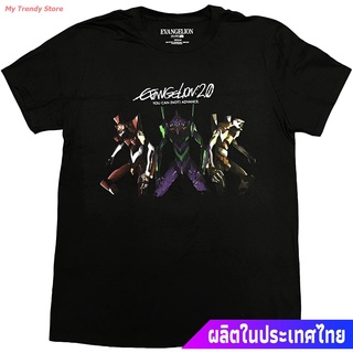 My Trendy Store อีวานเกเลียนเสื้อยืดผู้ชายและผู้หญิง Neon Genesis Evangelion: All Evangelion Units Mens Screen Print T-S