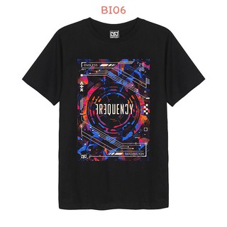 ☌✿Overdose T-shirt เสื้อยืดคอกลม สีดำ รหัส BI-06(โอเวอโดส)