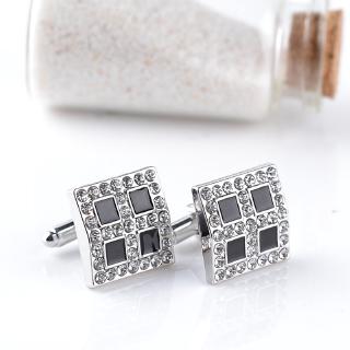 Hot Selling New Style Cufflinks with Diamond and Oil Dripping Fashion Cufflink Sleeve Nails Hot Source of Foreign Trade