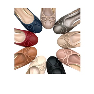 โปรโมชั่น : HaloBangkok รองเท้า Ballet Shoes หนังหนังไมโครไฟเบอร์ รุ่น LA2511