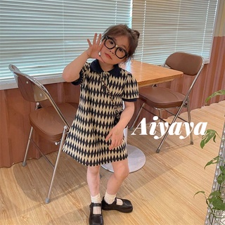 สินค้า Aiyaya เดรชเด็กผู้หญิง ชุดผ้าฝ้าย ฤดูร้อนใหม่กระโปรงโปโลเกาหลี（253）