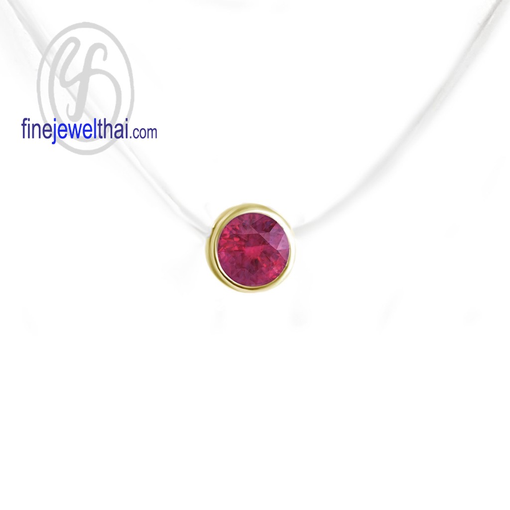 finejewelthai-จี้ทับทิม-ทับทิม-จี้พลอย-พลอยประจำเดือนเกิด-ruby-silver-pendant-birthstone-p1085rb00-ราคาต่อชิ้น