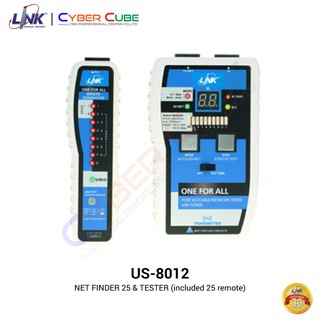 LINK US-8012 NET Finder 25 & Tester (included 25 remote) -- ชุดเครื่องมือ หาพอร์ท / ปลายสายแลน