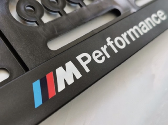 กรอบป้ายทะเบียน-m-performance-สำหรับรถ-bmw-งานเนื้อดี-1-คู่-หน้าหลัง