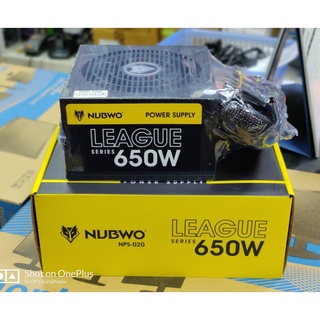 POWER SUPPLY NUBWO LEAGUE NPS-020 650W วัตต์แท้ วัตต์เต็ม