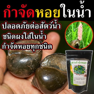 (หอยผง)พร้อมส่ง สารกำจัดหอย ในอ่างบัว 200 กรัม ปลอดภัยกับสัตว์น้ำ และพืชทุกชนิด กำจัดหอยทาก กำจัดหอย