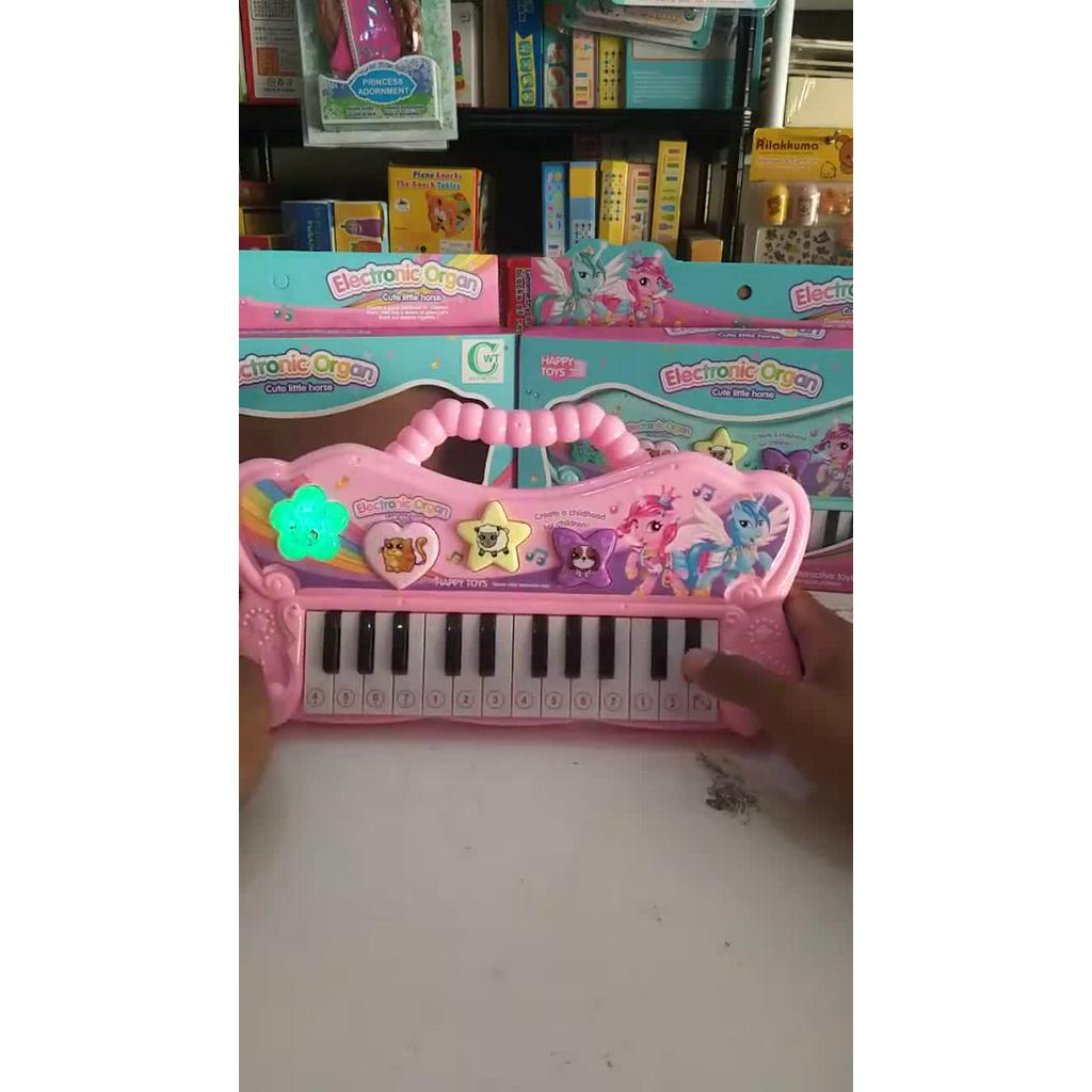พร้อมส่งจากไทย-ของเล่นเด็กเสริมพัฒนาการ-ออแกน-เครื่องดนตรี-คีย์บอร์ดเด็ก-ลายยูนิคอน-ขนาด-30-17-cm-ดนตรี