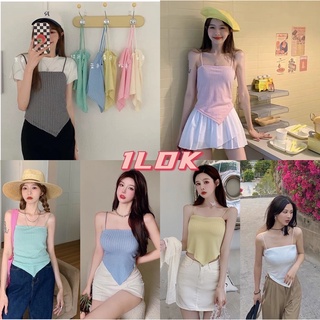 1LDK🌈พร้อมส่ง🌈เสื้อสายเดี่ยวเซ็กซี่ทรงสามเหลี่ยม(56018)