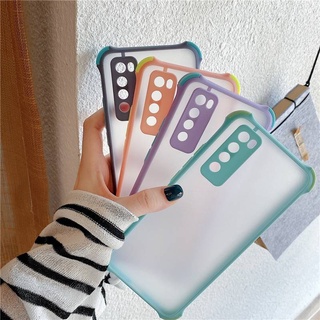 ｛ส่งจากไทย}​เคสขอบสีหลังขุ่น Samsung A02 M02 A02S A03S A12  เคสกันกระแทกกันกล้องกันมุม