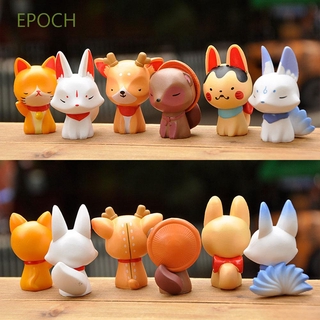 Epoch ฟิกเกอร์แมวกวักขนาดเล็ก 6 ชิ้น / ชุด