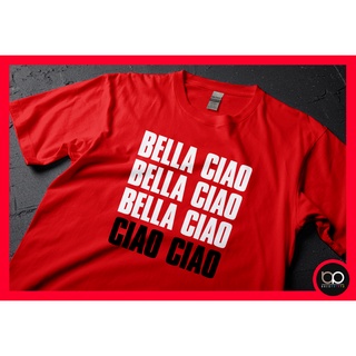 เสื้อครอปสายฝอ - เงินปล้นเบลล่าเซียว La Casa de Papel Tshirt สําหรับผู้ชาย 02