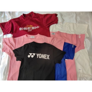 สินค้า 👕พร้อมส่ง👕💓 เสื้อกีฬา​มือสอง Yonex Mizuno Acis Uniqlo Ellesse  ของแท้​ อก 36-40​ นิ้ว​ ผ้านุ่มใส่สบาย ราคาถูก💓​🐯🐯