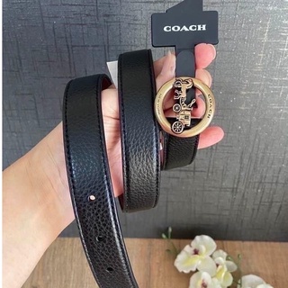 💚แท้💯 พร้อมส่ง💚เข็มขัดผู้หญิง COACH F78181 HORSE AND CARRIAGE BELT (B4OVFM)