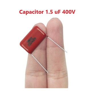 Capacitor  1.5uF 400V 155j400V ตัวเก็บประจุ ไมล่า คาปาซิเตอร์  Metallized Polypropylene Film  ตัวเก็บประจุ ฟิล์มโพรพิลีน