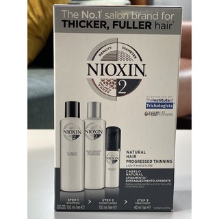 Nioxin starter kit system 2 ชุดดูแลผมร่วงผมบางและหนังศรีษะ