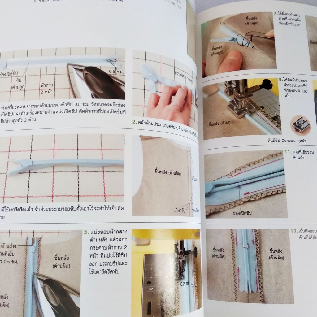 หนังสือตัดเย็บ-หนังสือสอนการเย็บจักรขั้นพื้นฐาน-ตำราสอนเย็บจักรพื้นฐาน-หนังสือพื้นฐานการตัดเย็บและการนำไปใช้ในเล่มเดียว