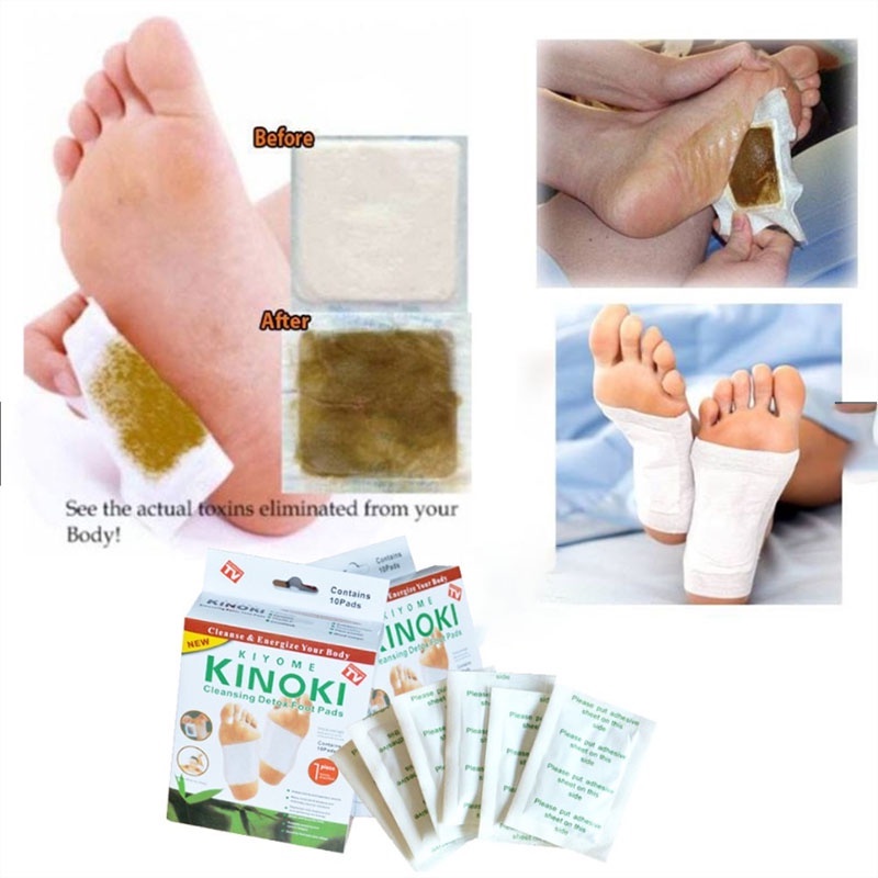 kinoki-แผ่นแปะเท้าสมุนไพรa046-แผ่นแปะเท้าเพื่อสุขภาพ-detox-foot-pad-แปะเท้าดูดสารพิษ-1กล่อง