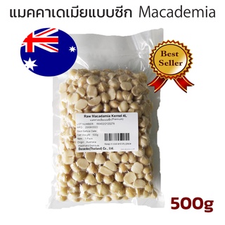 ถั่วแมคคาเดเมียแบบซีก พรีเมี่ยม Raw Macadamia Kernel 500g ขายดีอันดับหนึ่ง