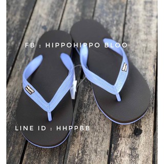 ภาพขนาดย่อของสินค้าสีน้ำตาลเข้ม หูม่วงพาสเทล รองเท้าแตะฮิปโป  Brown Purple Pastel Hippo Bloo shoe No. 36-37-38-39-40-41-42-43-44-45-46