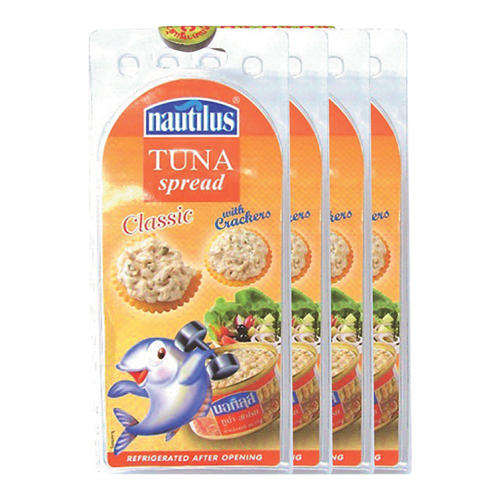 นอติลุส-ทูน่าสเปรดพร้อมแครกเกอร์-85-กรัม-x-4-ชุด-nautilus-tuna-spread-with-crackers-85-grams-x-4-sets