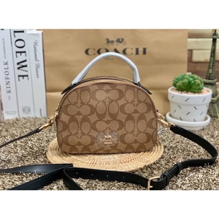 COACH SERENA SATCHEL IN SIGNATURE CANVAS ((1591))