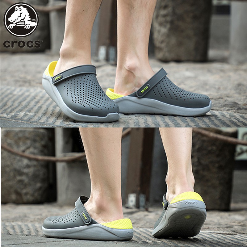 ภาพหน้าปกสินค้าส่งจากกรุงเทพ Crocs LiteRide สีเทา เปล่งแสง Clog แท้ หิ้วนอก ถูกกว่าshop รองเท้าขนาดใหญ่