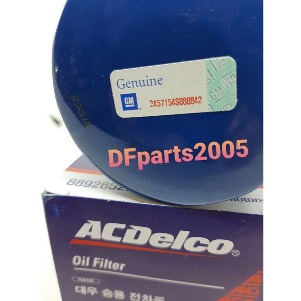 กรองน้ำมันเครื่องออฟตร้า-อาวีโอ-ครูซ1-6-acdelco-แท้เกาหลี