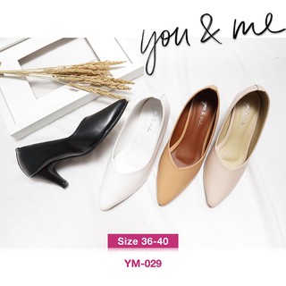 You &amp; Me ( 🇹🇭Ready to ship) รองเท้าผู้หญิง คัชชู ใส่ทำงาน หรืองานทางการ YM-029