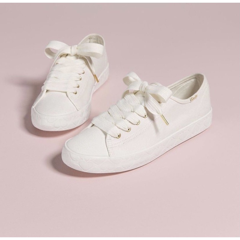 Keds Kickstart Kate Spade Logo Foxing white | Shopee Thailand