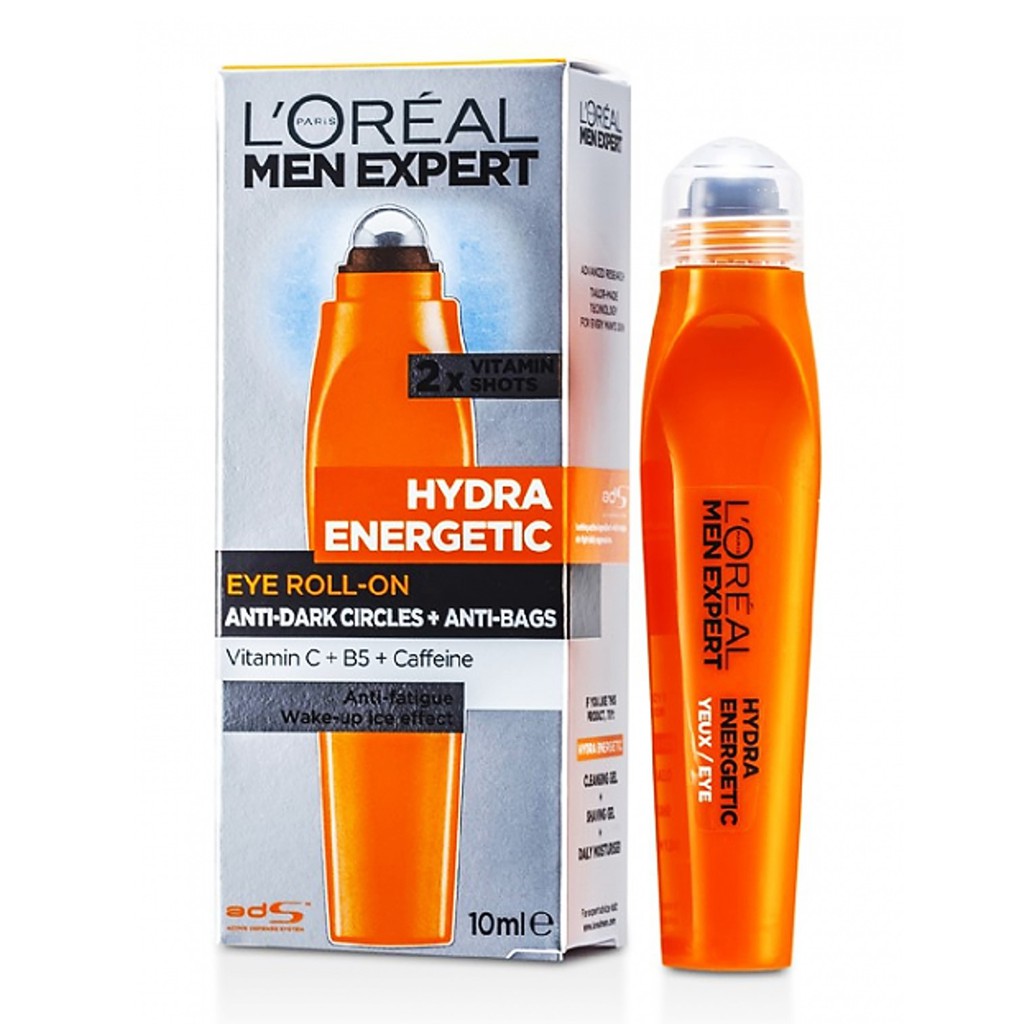 L’OREAL Men Expert Hydra Energetic AntiFatigue Icy Eye RollOn 10ml. Shopee Thailand